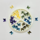 3D Butterfly Charms For Nails Gold Nail Charms Nail Rhinestones Gems Alloy Nail Jewels Nail Butterfly Design Nail Decoration
