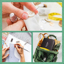 ARTIKA Sewing Kit for Adults and Kids | Small Beginner Set w/Multicolor Thread, Needles, Scissors, Thimble & Clips - Emergency Repair