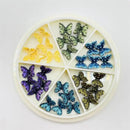 3D Butterfly Charms For Nails Gold Nail Charms Nail Rhinestones Gems Alloy Nail Jewels Nail Butterfly Design Nail Decoration