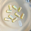 10 Pcs 3D Aurora Nail Gems | Artificial Flatback Rhinestones Charms For Nails | Light Change Glass Nail Art Charms | Nail Art Decoration