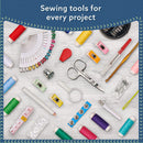 ARTIKA Sewing Kit for Adults and Kids | Small Beginner Set w/Multicolor Thread, Needles, Scissors, Thimble & Clips - Emergency Repair