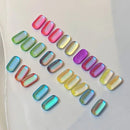 10 Pcs 3D Aurora Nail Gems | Artificial Flatback Rhinestones Charms For Nails | Light Change Glass Nail Art Charms | Nail Art Decoration