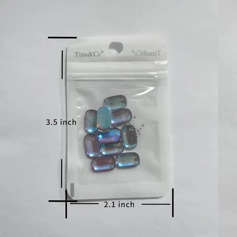 3D Aurora Nail Gems | Artificial Flatback Rhinestones Charms For Nails | Glass Nail Art Charms | Nail Art Decoration