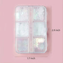 Christmas Snowflake Nail Glitter Sequins Charms 3D Holographic Mermaid White Snowflakes DIY Design Nail Art Decorations Supplies