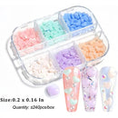 100Pcs Heart Nail Art Decals Heart Nail Glitter White Pink Heart Nail Art Decorations Purple Blue 3D Heart Nail Charms Resin Jewelry Parts