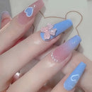 6 Grids Bow Nail Charms Butterfly Bow-Knot Nail Art Stud Rhinestones Crystal Sequins 3D Colorful Acrylic Nail Accessories