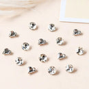 3D Nail Art Rhinestones | Peach Heart Nail Charms 3D Nail Charm Nail Art Gem Nail Gems For Women Girls Crafts Nail Decorations Manicure
