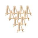 Mayitr 10pcs Mini Wooden Artist Easel Triangle Cards Stand Display Wedding
