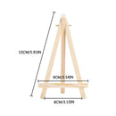 Mayitr 10pcs Mini Wooden Artist Easel Triangle Cards Stand Display Wedding