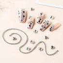 3D Nail Art Rhinestones | Peach Heart Nail Charms 3D Nail Charm Nail Art Gem Nail Gems For Women Girls Crafts Nail Decorations Manicure
