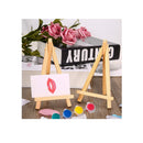 Mayitr 10pcs Mini Wooden Artist Easel Triangle Cards Stand Display Wedding