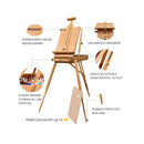 MEEDEN Deluxe Acrylic Painting Set  Art Painting Kit with French Easel | 15-100ML Acrylic Paints | Paintbrushes