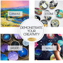 24 Color Acrylic Paint Set |  2 Fl Oz Bottles | Non Toxic