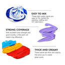 Acrylic Paint Set | Shuttle Art 36 Acrylic Paint Colors | Non-Toxic Paint For Artists