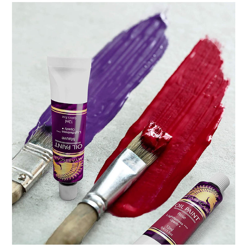 Oil Paint Set | 12 Ml Tubes x 48 Lightfast Oil Based Colors