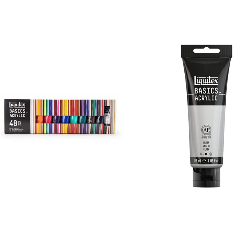 Liquitex BASICS Acrylic Paint 48 Tube Set 22 Ml And Acrylic Paint BA