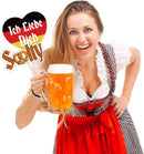Konsait German Beer Photo Booth Pops (35Count) | Oktoberfest Photo Props Funny German Beer Festival Photo Booth with Sticks for Oktoberfest