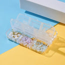 6 Grids 3D Cherry Blossom Nail Art Rhinestone Decoration Nail Charm Flatback Nails Accessories Tool For Women Girls DIY Nail