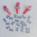 Nail Bows Nail Decals | 3D Resin Glitter Nail Art Bowknots | For DIY Nail Art Decorations Accessories For Women Girls Gifts