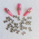Nail Bows Nail Decals | 3D Resin Glitter Nail Art Bowknots | For DIY Nail Art Decorations Accessories For Women Girls Gifts
