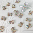 60 Pcs Nail Art Bear Accessories | Nail Decorations 3D Self-Adhesive Nail Decals