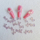 Nail Bows Nail Decals | 3D Resin Glitter Nail Art Bowknots | For DIY Nail Art Decorations Accessories For Women Girls Gifts