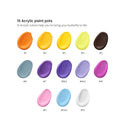 Paint by Number for Adults | 12x16 Inches | 25 Pieces | Butterfly Paint by Numbers Kit