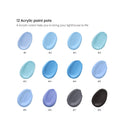 Paint by Number for Adults | 12x16 Inches | 21 Pieces | Coastal Paint by Numbers Kit with 1 Canvas Panel