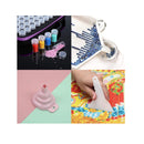 Kusmil 60 Slot Diamond Painting Storage Case | 5D Diamond Painting Tools Set | Shockproof Container Jars