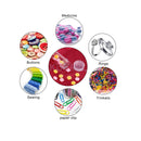 Kusmil 60 Slot Diamond Painting Storage Case | 5D Diamond Painting Tools Set | Shockproof Container Jars