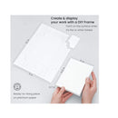Watercolor Paper Foldable Canvas Pad | 100% Cotton Pulp | Folded Size 5x6.6 Inches | 10 Sheets | DIY Frame | 140 lb