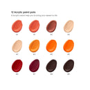 Paint by Number for Adults | 12x16 Inches | 21 Pieces | Coastal Paint by Numbers Kit with 1 Canvas Panel | Style Desert