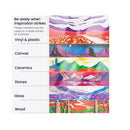 Pastel Oil-Based Markers | 8-Pack | 2.5 mm Line | Large Barrel | Quick-Drying Permanent Marker Pens with Bullet Nib