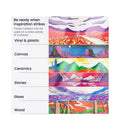 Oil-Based Paint Markers | 10-Pack | 5 Classic Colors | 2.5 and 1.3 mm Line | Large and Small Barrels