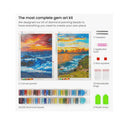 5D Diamond Painting Kit | 2-Pack | Beach Designs | Full-Drill Diamond Art for Adults | 12 x 16 Inches Canvases | Style Sunrise