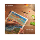 5D Diamond Painting Kit | 2-Pack | Beach Designs | Full-Drill Diamond Art for Adults | 12 x 16 Inches Canvases | Style Sunrise