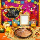 Day of The Dead Backdrop Banner | 6 x 3.6 ft The Dead Party Supplies Skull Photo Booth Background for Halloween- Party Decorations