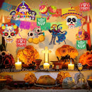 36 Pcs Dia De Los Muertos Decorations Hanging Swirls | NO-DIY Day Of The Dead Decorations Sugar Skull Decorations Hanging Decorations