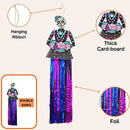 4E's Novelty 3 Pack Day of The Dead Hanging Decorations | 36" Dia de Los Muertos Decor Banner (3ft Tall) for Party Decorations Home Supplies