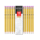 HB Pencils 2 | Pack of 48 | Wood-Cased Graphite Pencils in Bulk | Pre-Sharpened | with Latex-Free Erasers