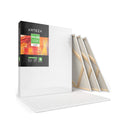 Stretched Canvas | Pack of 6 | 24 x 30 Inches | Blank White Canvases | 100% Cotton | 8 oz Gesso-Primed
