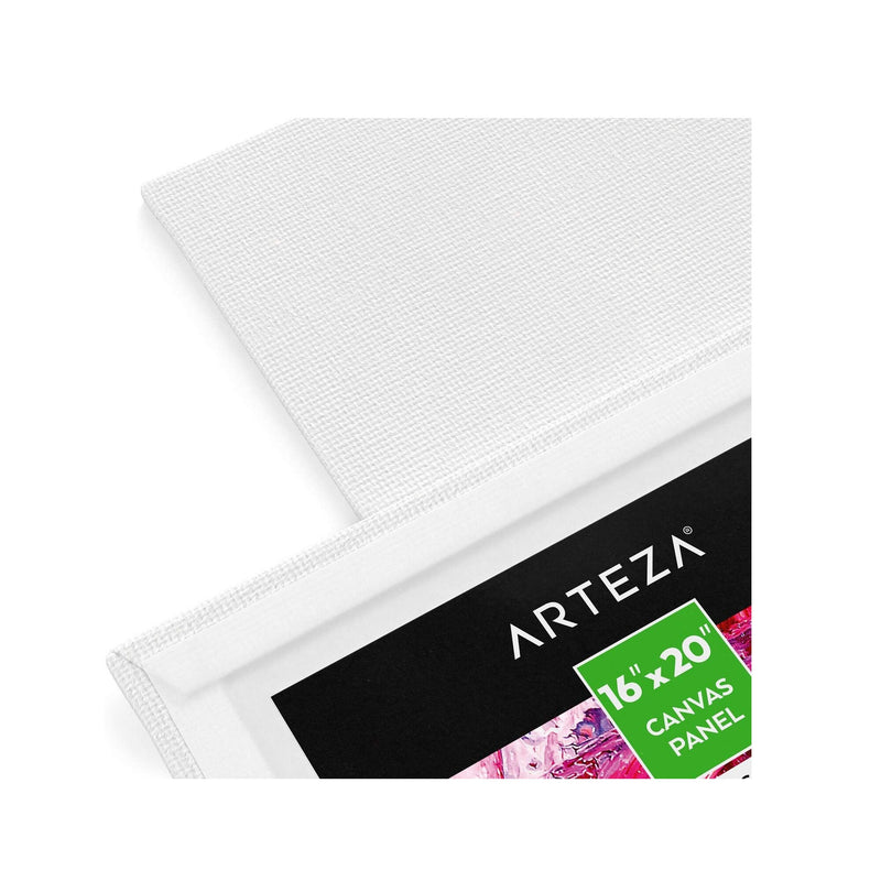 Canvas Boards for Painting | Pack of 14 | 16 x 20 Inches | Blank White Canvas Panels | 100% Cotton | 8 oz Gesso-Primed