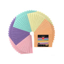 Pastel Felt Fabric Sheets | Set of 50 | 8.3 x 11.8 inches | 5 Colors