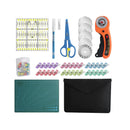 96 PCS Rotary Cutter Kit,45mm Fabric Cutter Set with 5 Blades | Cutting Mat | Patchwork Ruler | Carving Knife