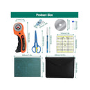 96 PCS Rotary Cutter Kit,45mm Fabric Cutter Set with 5 Blades | Cutting Mat | Patchwork Ruler | Carving Knife