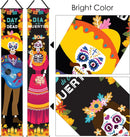 Day of The Dead Decorations Dia de Los Muertos Banner Mexican Party Decorations Porch Sign Day The Dead Banner Hanging Flag Party Decoration