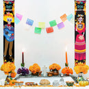 Day of The Dead Decorations Dia de Los Muertos Banner Mexican Party Decorations Porch Sign Day The Dead Banner Hanging Flag Party Decoration