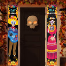 Day of The Dead Decorations Dia de Los Muertos Banner Mexican Party Decorations Porch Sign Day The Dead Banner Hanging Flag Party Decoration