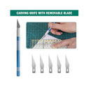 96 PCS Rotary Cutter Kit,45mm Fabric Cutter Set with 5 Blades | Cutting Mat | Patchwork Ruler | Carving Knife