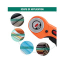 96 PCS Rotary Cutter Kit,45mm Fabric Cutter Set with 5 Blades | Cutting Mat | Patchwork Ruler | Carving Knife